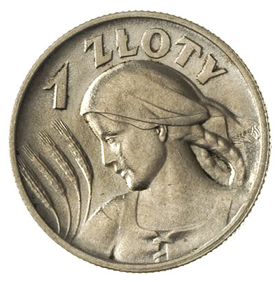1 złoty 1925, Londyn, Parchimowicz 107.b, bardzo ładny egzemplarz
