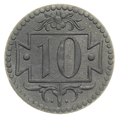 10 fenigów, 1920, Gdańsk, odmiana z małą cyfrą 1