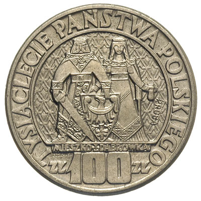 100 złotych 1960, Mieszko i Dąbrówka, Postacie n