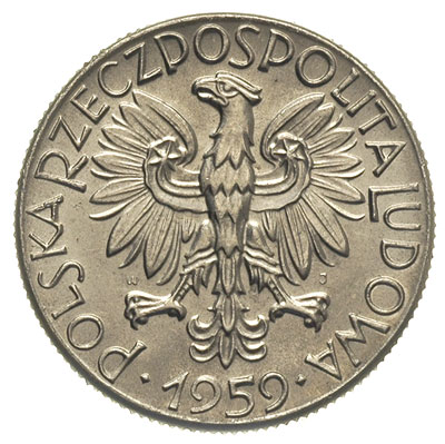 5 złotych 1959, \Młotek i kielnia, Parchimowicz P-228.b