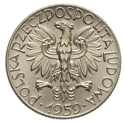 5 złotych 1959, Atrybuty przemysłu, Parchimowicz  P-229.b, nikiel