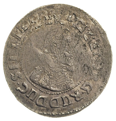 ćwierćtalar 1621, Chojnów, FuS 1668, srebro 6.66 g, moneta dwukrotnie uderzona stemplem, ale w ładnym jak na ten typ, stanie zachowania, rzadka, patyna