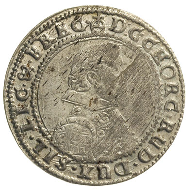 24 krajcary (bez oznaczenia nominału) 1621, Legnica, FuS 1689, srebro 6.06 g, w/g Ejzenharta jest to moneta ćwierćtalarowa, rzadkie i ładne