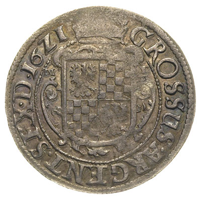 12 krajcarów, 1621, Brzeg, FuS 1673, srebro 3.43 g, patyna