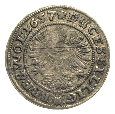 3 krajcary 1657, Brzeg, FuS 1761, patyna