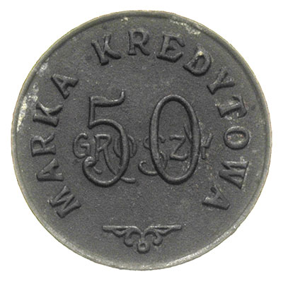 Staszów, 50 groszy Spółdzielni Wojskowej Garnizonu, cynk, Bart. 214 (R6b)