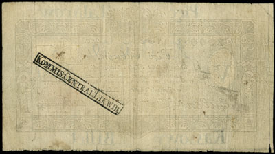 5 talarów 1.12.1810, podpis Badeni, na stronie o