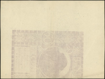 druk offsetowy strony odwrotnej projektu banknot