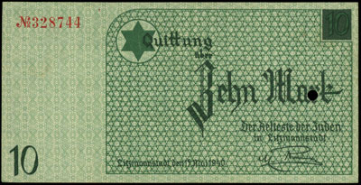 10 marek 15.05.1940, druk koloru zielonego, papi