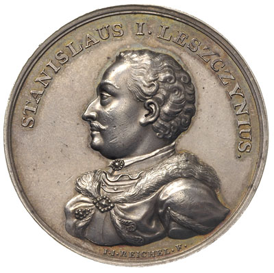 Stanisław Leszczyński -medal z świty królewskiej
