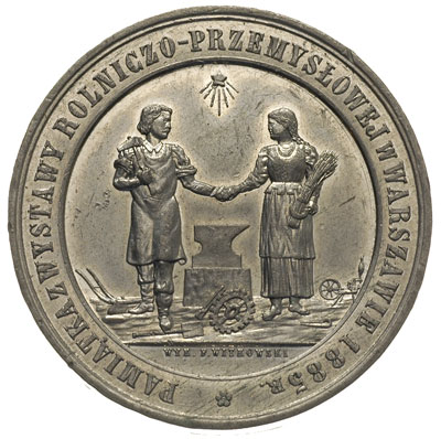 medal z Wystawy Rolniczo-Przemysłowej w Warszawi