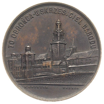 medal sygnowany F. Wojtych Kraków wybity w 1890 