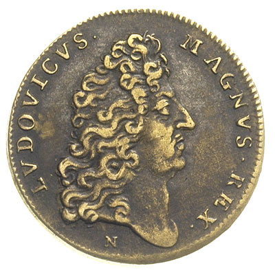 Ludwik XIV, żeton wybity w 1669 r, we Francji w 