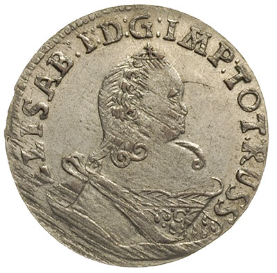 6 groszy 1760 lub 1761, Królewiec, trzy loki na 