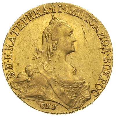10 rubli 1770 / СПБ - TI, Petersburg, złoto 13.0