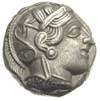 tetradrachma ok. 430 pne, Aw: Głowa Ateny w prawo, Rw: W kwadracie incusum sowa w prawo, za nią ga..
