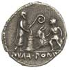 denar 97 pne, Aw: Głowa Apolla w prawo, wokoło L
