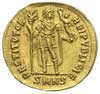 solidus 364-367, Nikomedia, Aw: Popiersie cesarza w diademie w prawo, D N VALENS P F AVG, Rw: Cesa..