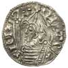 naśladownictwo denara anglosaskiego Knuta ok. 1024-1035, mennica Lund ?, Aw: Popiersie z berłem w ..
