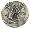 denar ok. 1173-1190, Aw: Biskup z krzyżem, obok litery VS, Rw: Rycerz walczący z lwem, srebro 0.40..