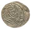 denar ok. 1239-1257, Aw: Przyklękający rycerz z 