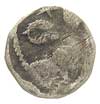denar XIV w., Aw: Liść koniczyny, w polach gwiaz