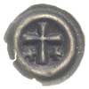 brakteat ok. 1317-1328, Krzyż łaciński, dwa krzyżyki w tle, 0.21 g, BRP Prusy T9.4
