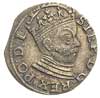 trojak 1585, Ryga, odmiana z małą głową króla, Iger R.85.1.i (R), Gerbaszewski 32, moneta z końca ..
