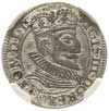 grosz 1593, Olkusz, dzbanuszek i słoneczko pod popiersiem króla, T. 12, moneta w pudełku NGC z cer..