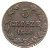 3 grosze 1840, Warszawa, odmiana z kropką po dac