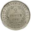 2 złote 1831, Warszawa, Plage 273, moneta w pudełku NGC z certyfikatem MS 61, piękne