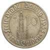 10 guldenów 1935, Berlin, Ratusz gdański, Parchimowicz 69, wyśmienicie zachowane, rzadka moneta