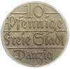 10 fenigów 1923, Berlin, Parchimowicz 57.b, moneta wybita stemplem lustrzanym w pudełku PCGS z cer..