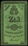 1 złoty 1831, podpis: Łubieński, cienki papier, 