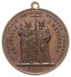 medalik okrągły z uszkiem sygnowany W. GŁOWACKY wybity w 1885 na pamiątkę tysiąclecia śmierci św. ..