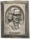 Fryderyk Chopin, plakietka niesygnowana, Popiersie artysty 3/4 w prawo, poniżej napis Fr. Chopin, ..