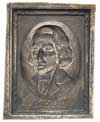Fryderyk Chopin, plakietka niesygnowana, Popiersie artysty 3/4 w prawo, poniżej napis Fr. Chopin, ..