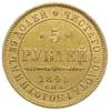 5 rubli 1845 / СПБ - КБ, Petersburg, złoto 6.56 g, Bitkin 26, ładnie zachowane, z dużym blaskiem m..