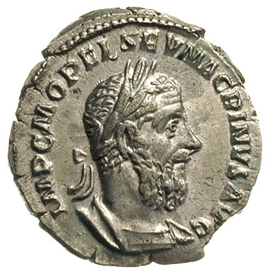 denar, Aw: Popiersie cesarza w prawo, Rw: Providentia z rogiem obfitości i różdżką stojąca na wprost, RIC 80, piękny egzemplarz