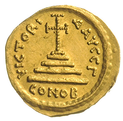 solidus 579-582, Konstantynopol, Aw: Popiersie n