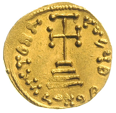 solidus 681-685, Konstantynopol, Aw: Popiersie z