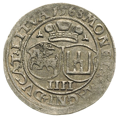 czworak 1568, Wilno, Ivanauskas 10SA28-3, nieznacznie niedobity, ale bardzo ładny
