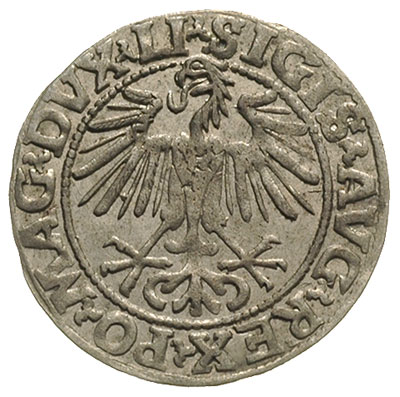 półgrosz 1548, Wilno, pierwsza cyfra daty arabska, Ivanauskas 4SA38-12