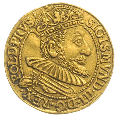 dukat 1590, Gdańsk, Aw: Popiersie króla w prawo 