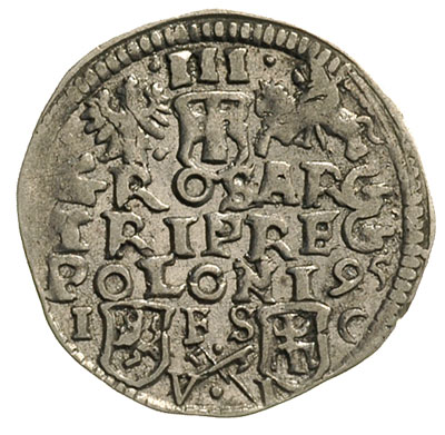 trojak 1595, Bydgoszcz, awers Iger B.95.2.c, rewers Iger B.95.2.f