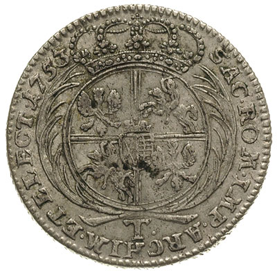 tymf 1753, Lipsk, odmiana z kropką z prawej stro