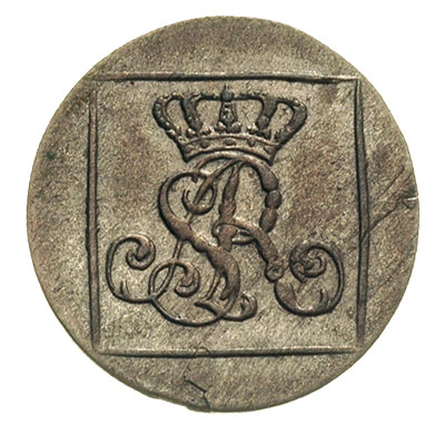 grosz srebrny 1767, Warszawa, korona płaska, Pla