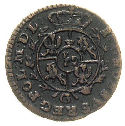 zestaw monet grosz 1767 i 1/2 grosza 1768, Kraków, Plage 99 i 16, łącznie 2 sztuki