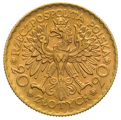 20 złotych 1925, Warszawa, Bolesław Chrobry, złoto 6.45 g, Parchimowicz 126, piękny egzemplarz