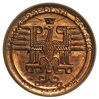 100 złotych 1925, Mikołaj Kopernik, brąz 3.51 g,
